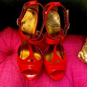 Kelly & Katie Red Patent Leather Stilettos size 7.5